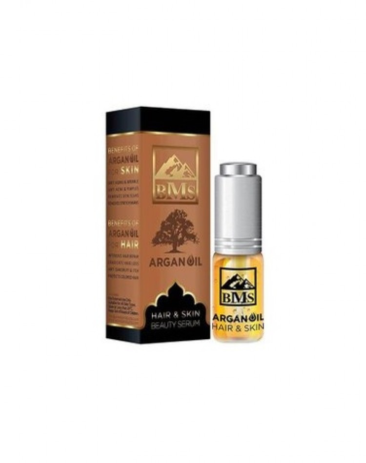 روغن پوست و مو بی ام اس مدل Argan oil حجم 10 میلی لیتر