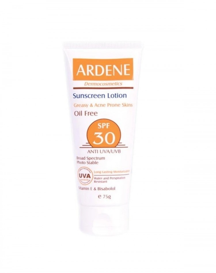 لوسیون ضدآفتاب آردن SPF30 فاقد چربی وزن 75 گرم